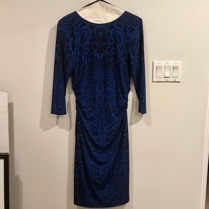 David Meister blue and black dress size 10